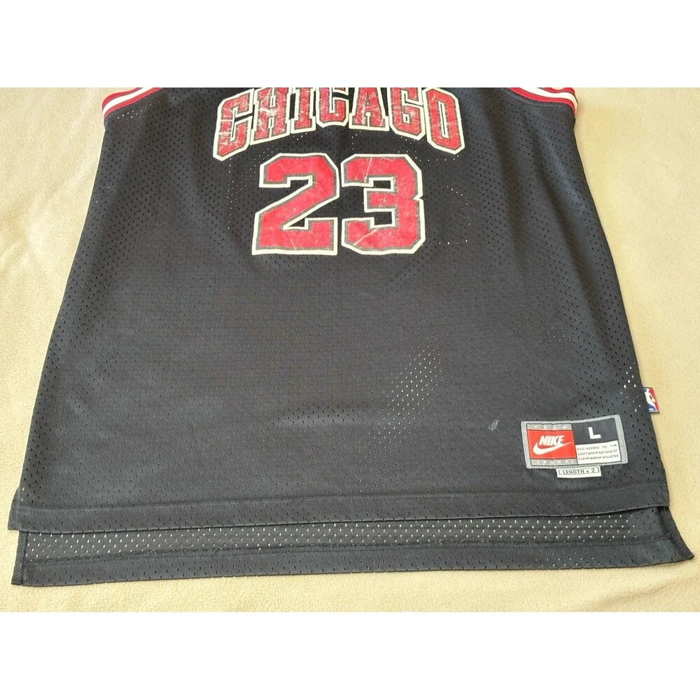 Nike NBA Chicago Bulls Michael Jordan #23 Jersey Black Size L